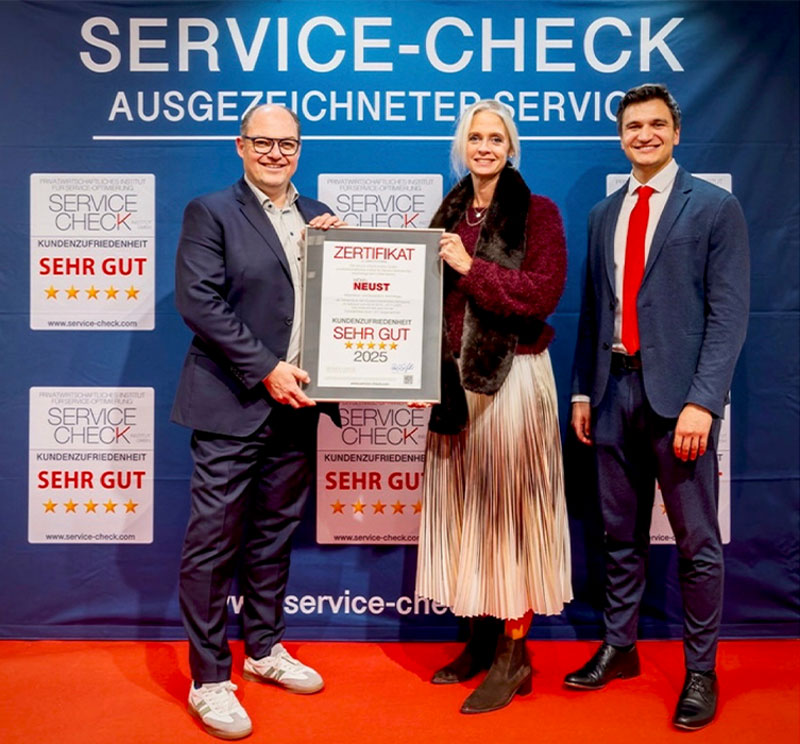 übergabe Service Check Zertifikat